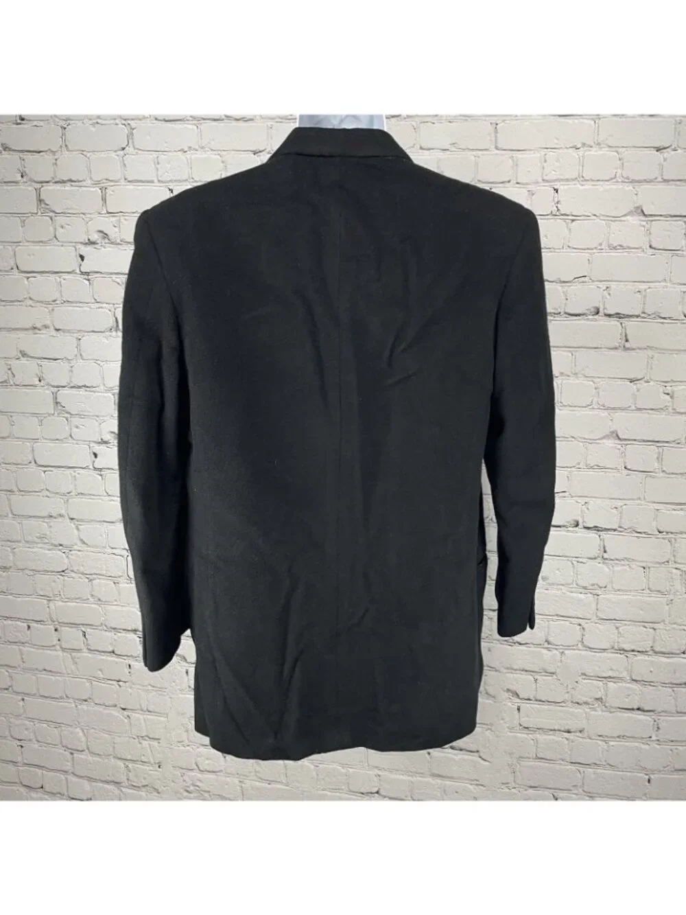 VTG Louis Raphael Black Cashmere Wool Soft 2 Button Blazer Notch Jacket Size 42R